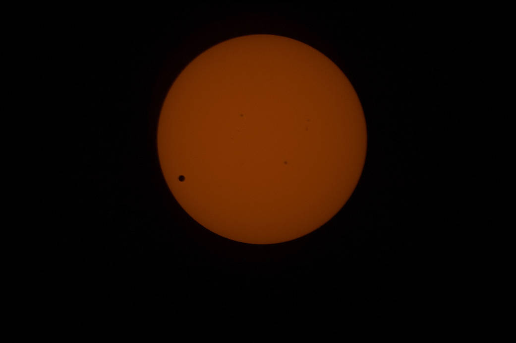 Transit of Venus Across the Sun