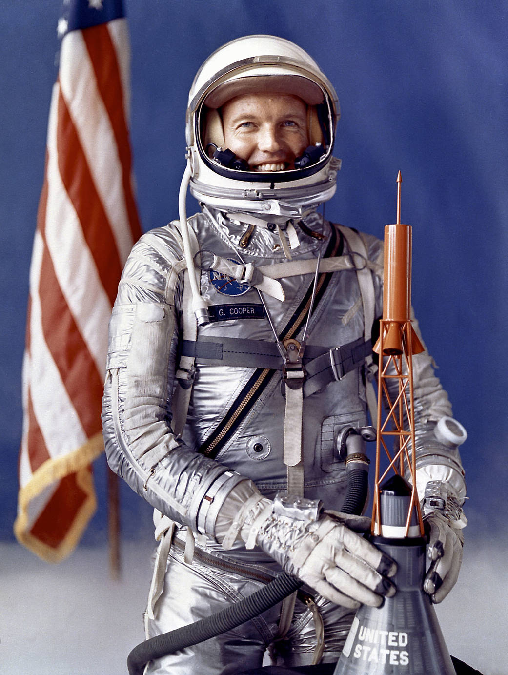 Official portrait of Mercury astronaut Gordon Cooper