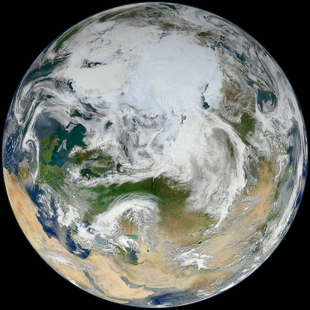 Blue Marble 2012 - Arctic View