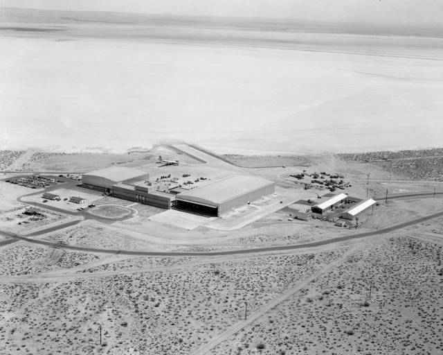 The NACA High-Speed Flight Research Station moved from its cramped quarters in a small hangar at what is now known as Edwards' S