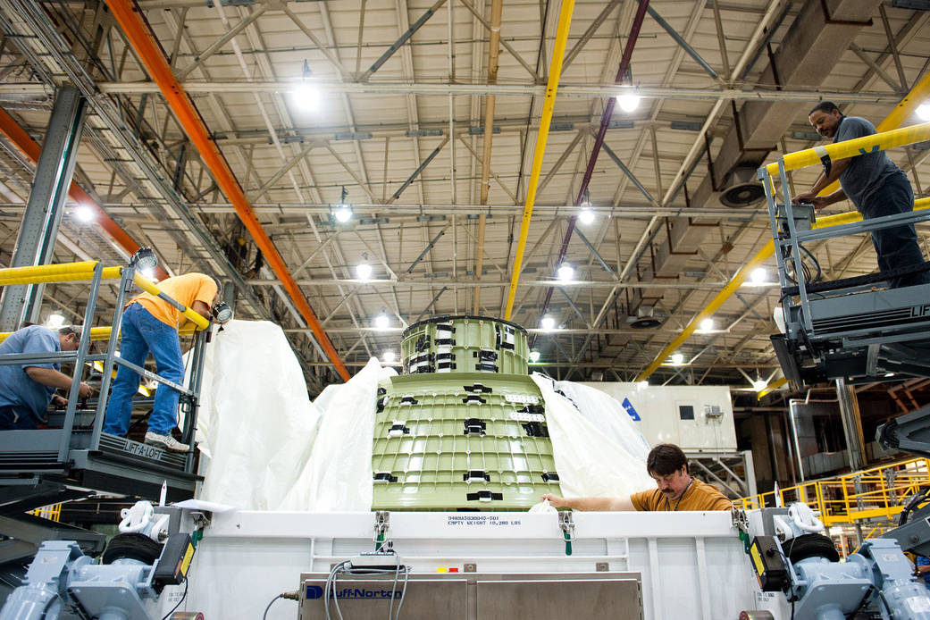 First Space-Bound MPCV Packed for Shipment to Kennedy