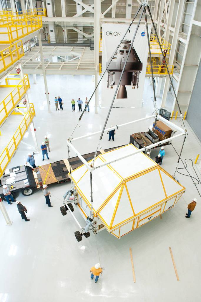 First Space-Bound MPCV Packed for Shipment to Kennedy