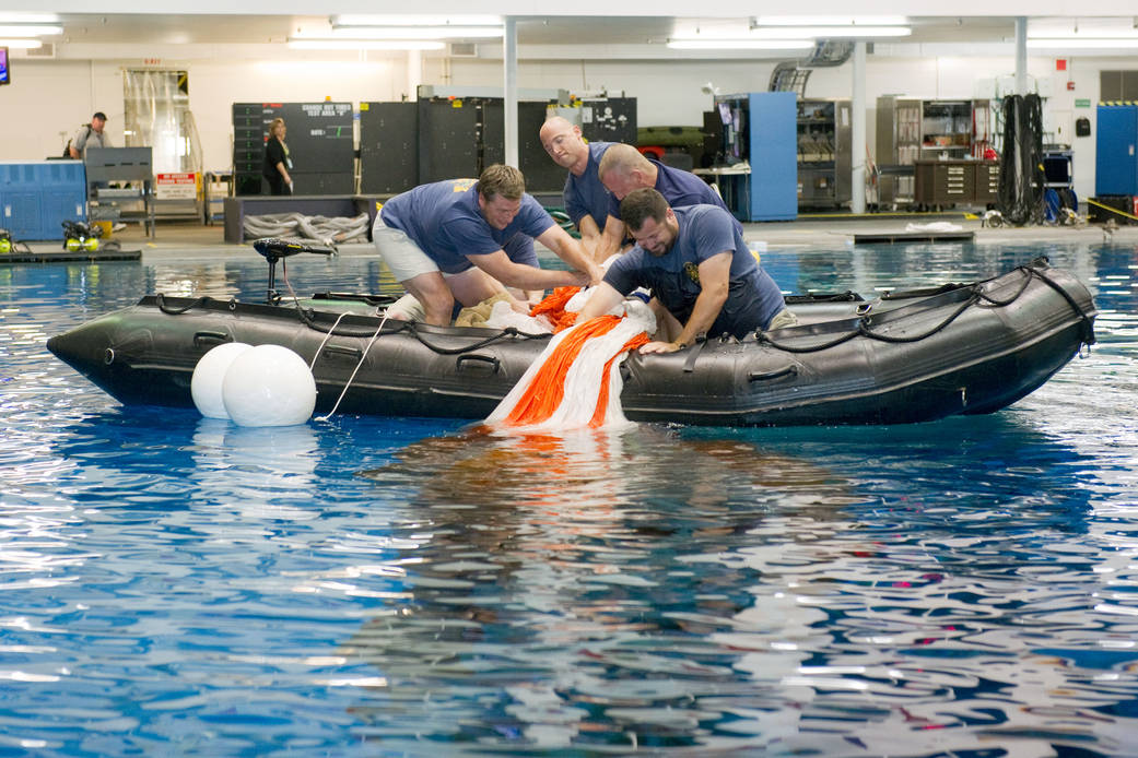 Orion Parachute Recovery Practice