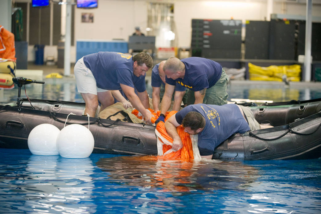 Orion Parachute Recovery Practice