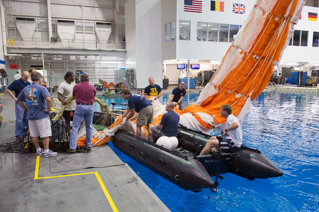 Orion Parachute Recovery Practice