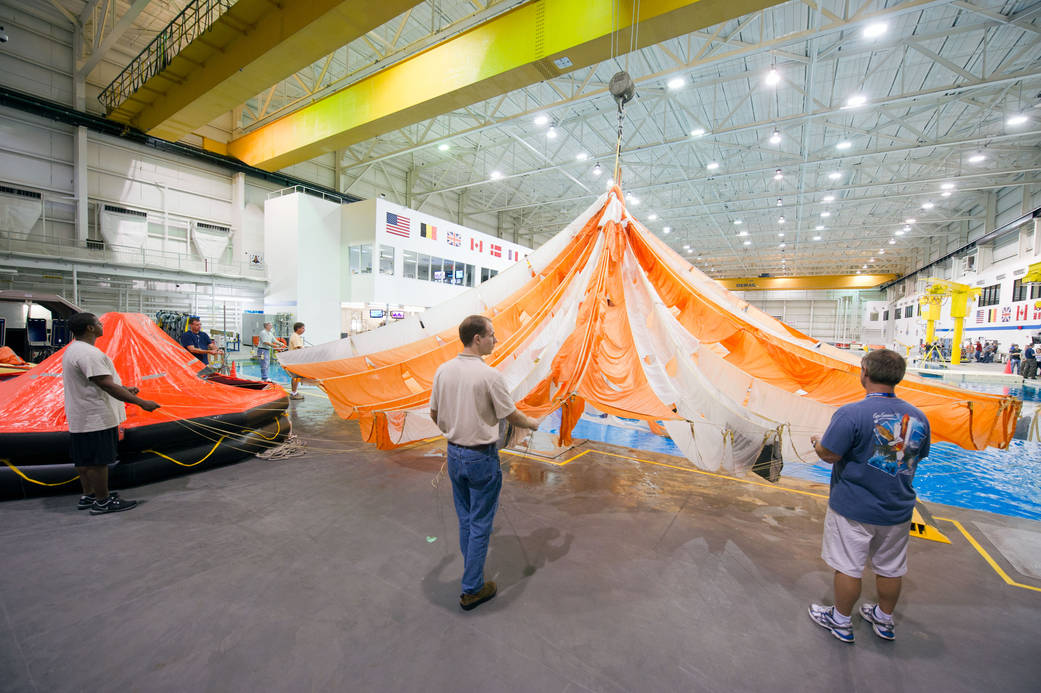 Orion Parachute Recovery Practice