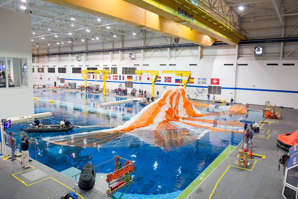 Orion Parachute Recovery Practice