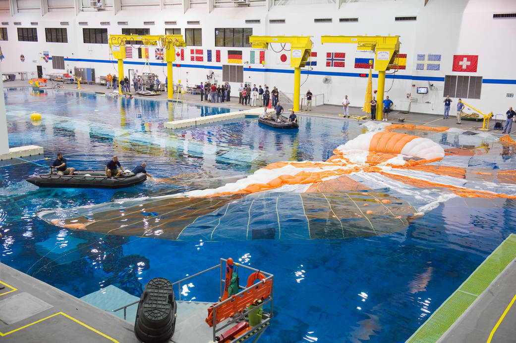Orion Parachute Recovery Practice