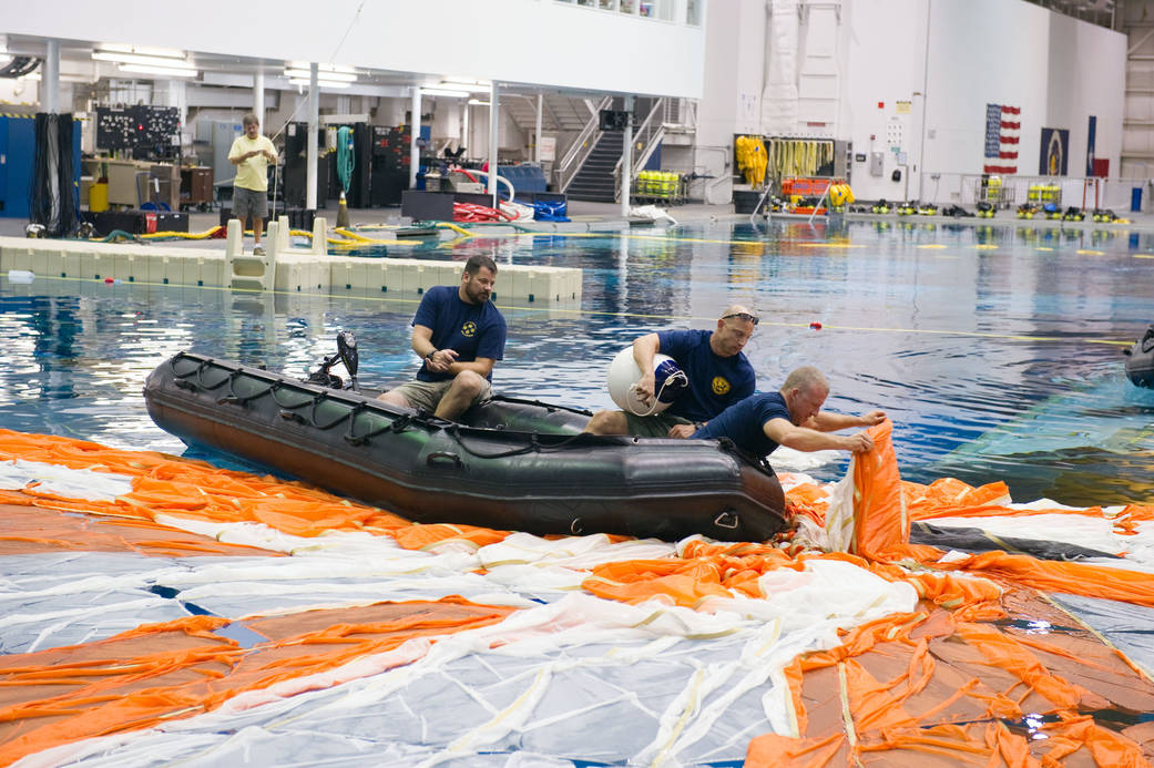 Orion Parachute Recovery Practice