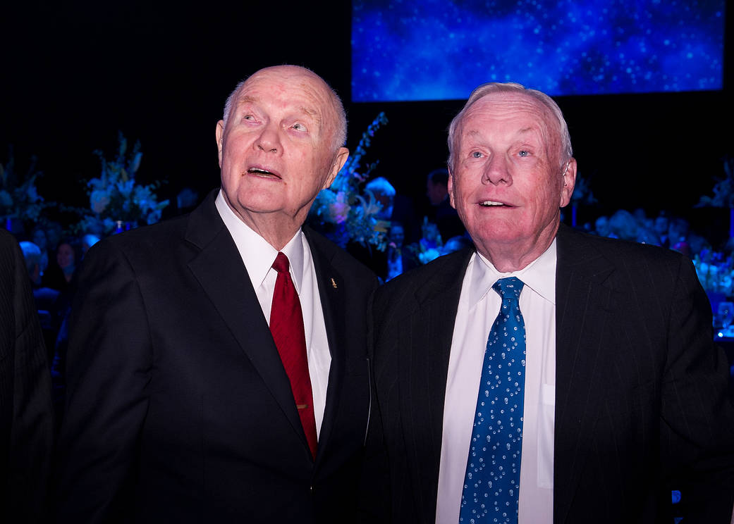 Sen. John Glenn and Neil Armstrong in 2012