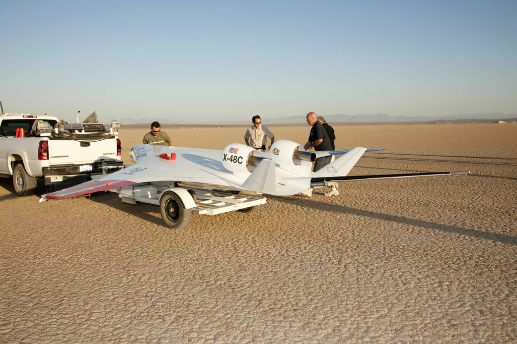 X-48C Hybrid Being Prepared for its First Flight