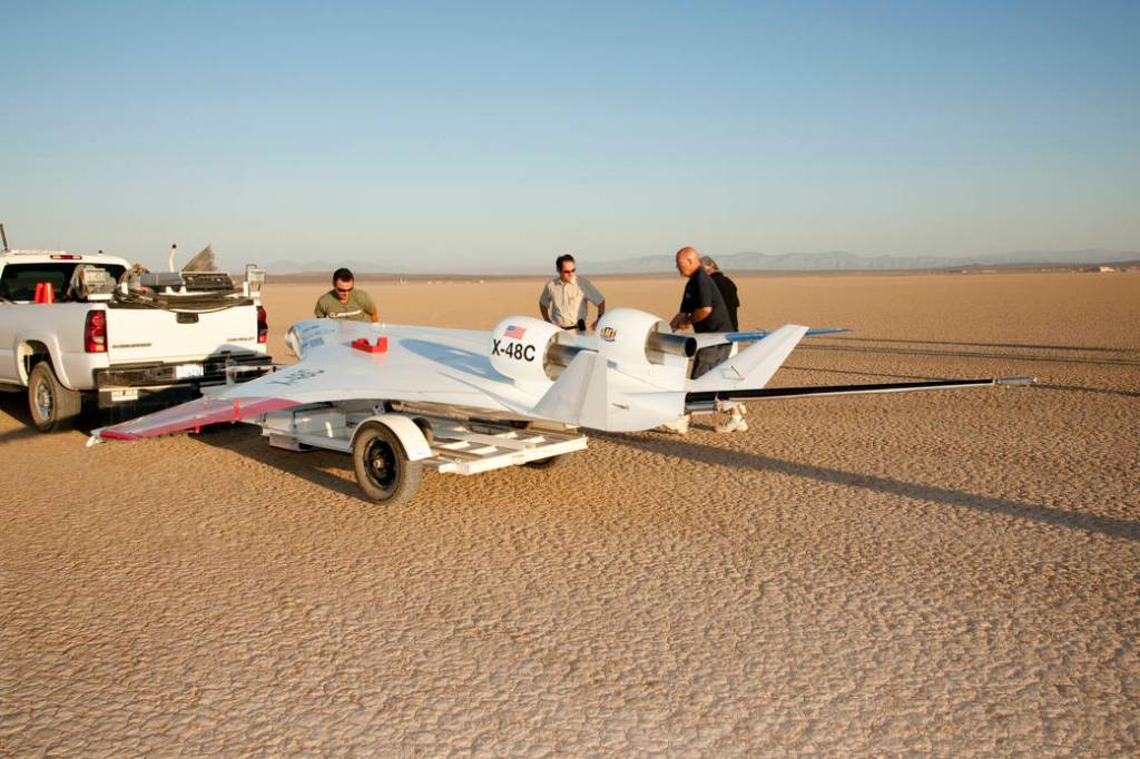 X-48C Hybrid Being Prepared for its First Flight