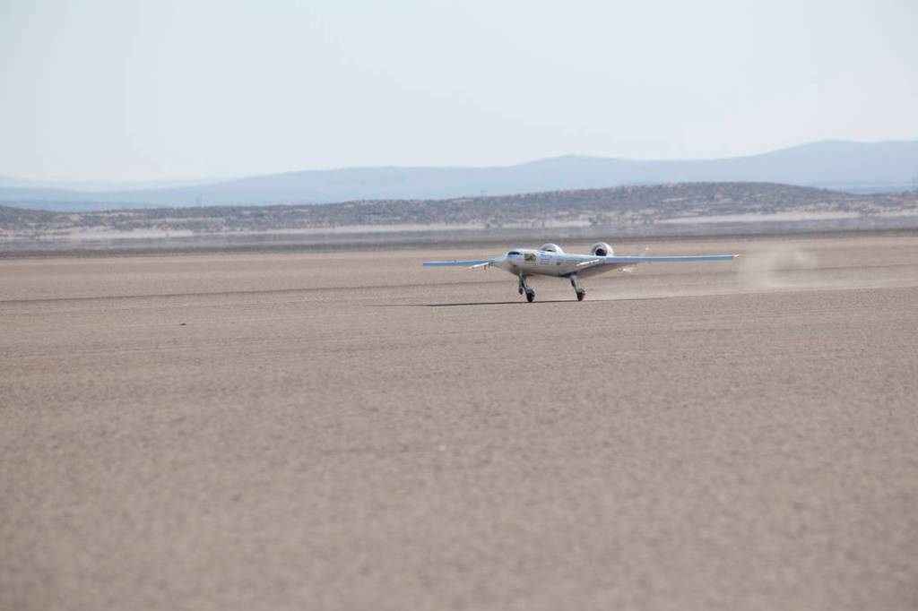Touchdown on Dry Lake