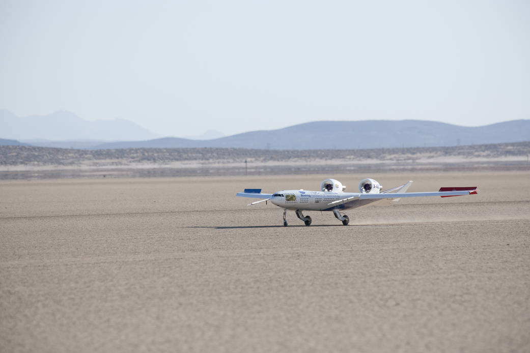 X-48C Deployed Split Ailerons