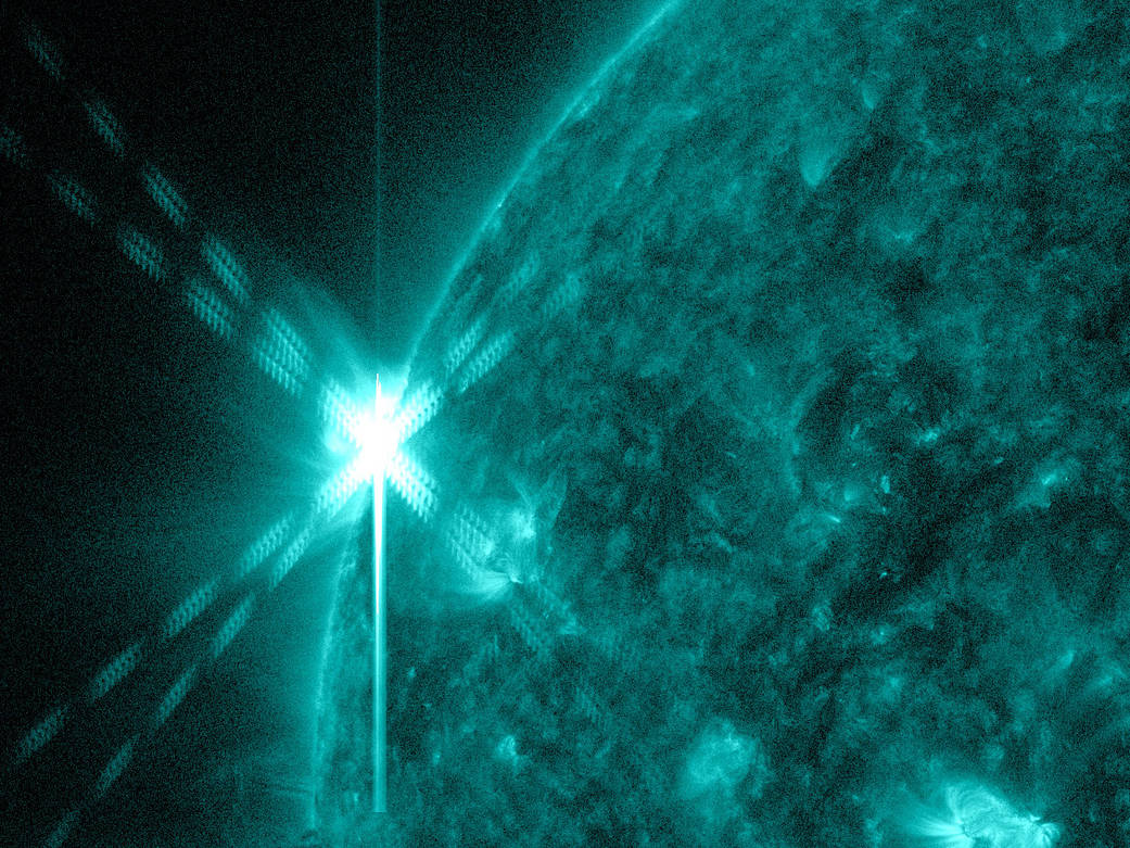 New Active Region Release M5.6 Class Solar Flare