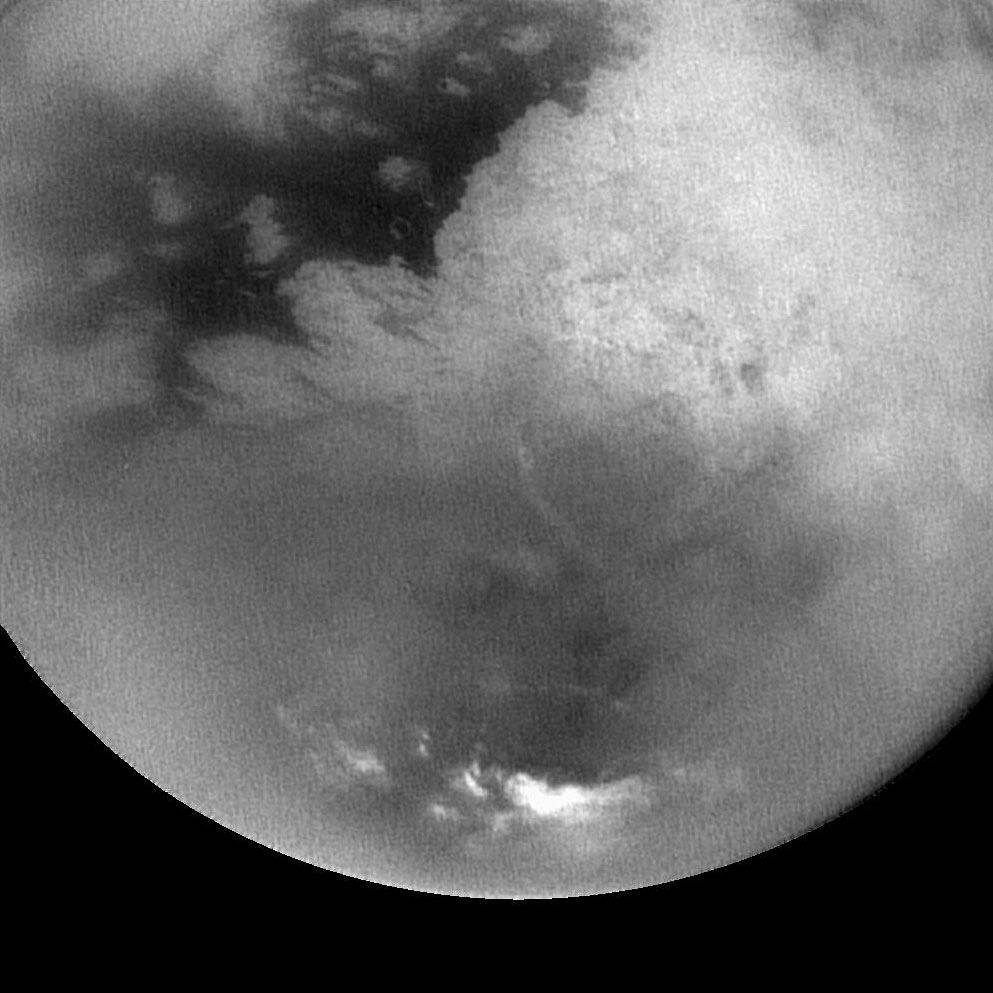 Surface of Titan moon