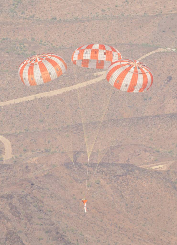 Aug. 28, 2012, Orion Parachute Test