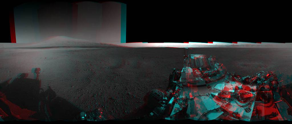 3-D View from Bradbury Landing Site