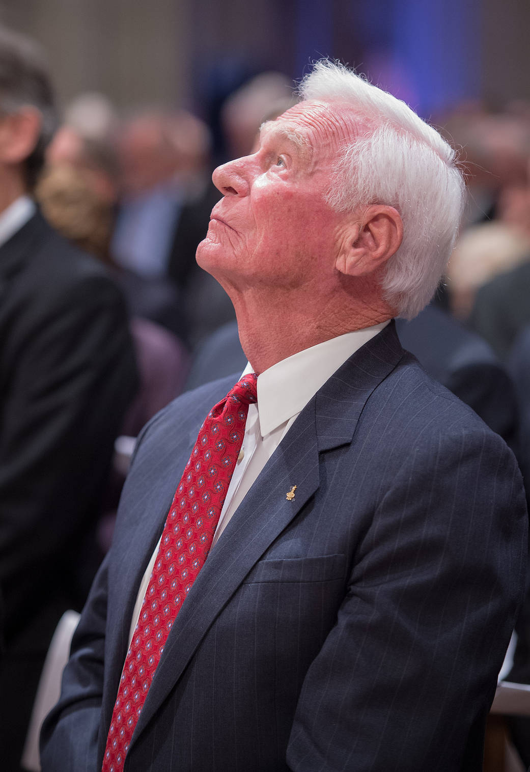 Gene Cernan at Armstrong Memorial