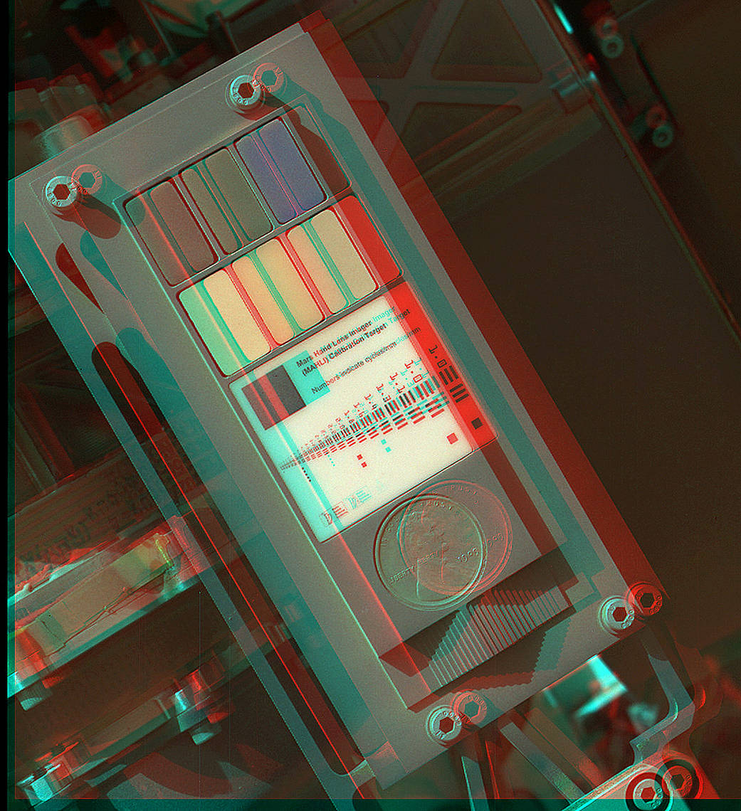 3D View of MAHLI Calibration Target