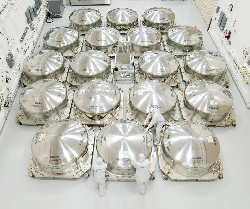 James Webb Space Telescope Mirror 'Cans'