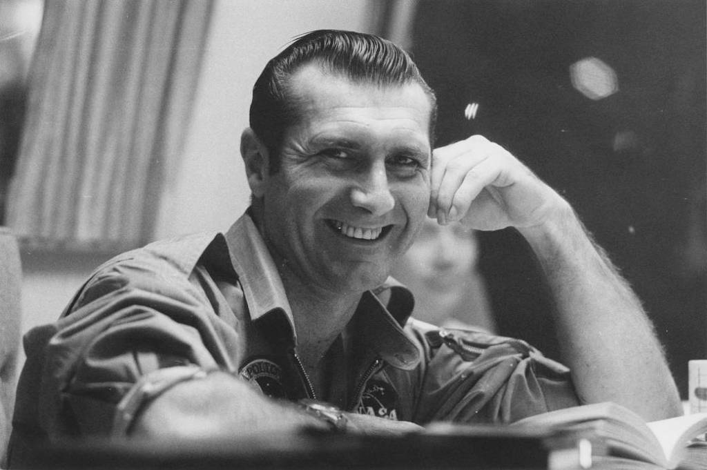 Dick Gordon Aboard the USS Hornet After Apollo 12 Mission