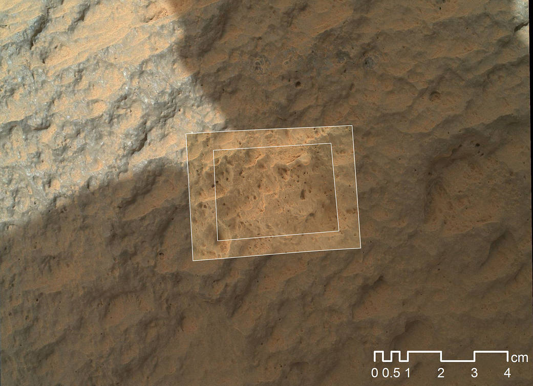 Mars Hand Lens Imager Nested Close-Ups of Rock 'Jake Matijevic'