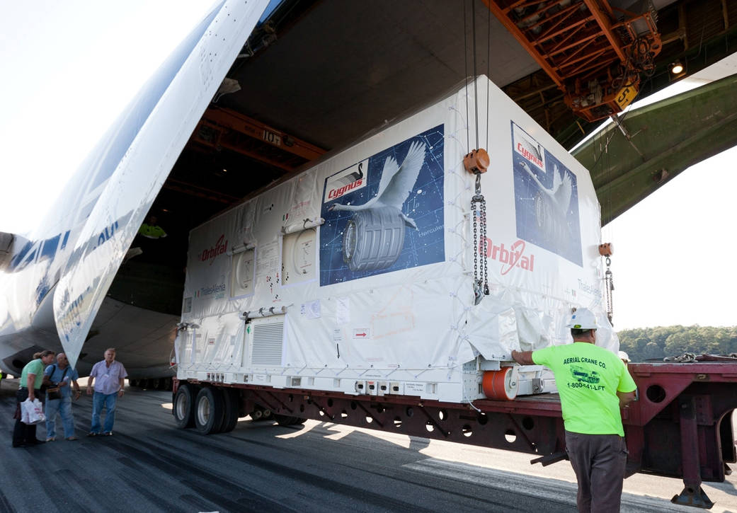 Cygnus Arrival at NASA's Wallops Flight Facility