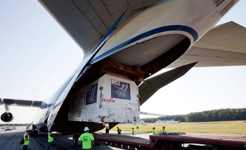 Cygnus Arrival at NASA's Wallops Flight Facility