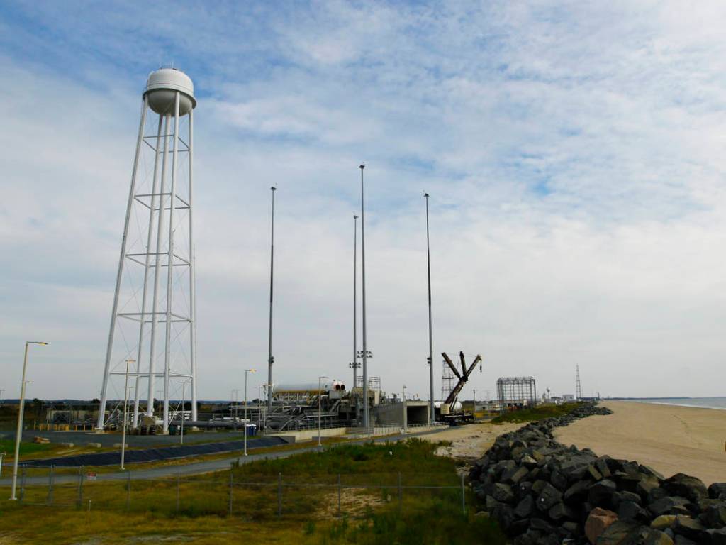 Orbital Sciences’ Antares Rocket Rolls Out