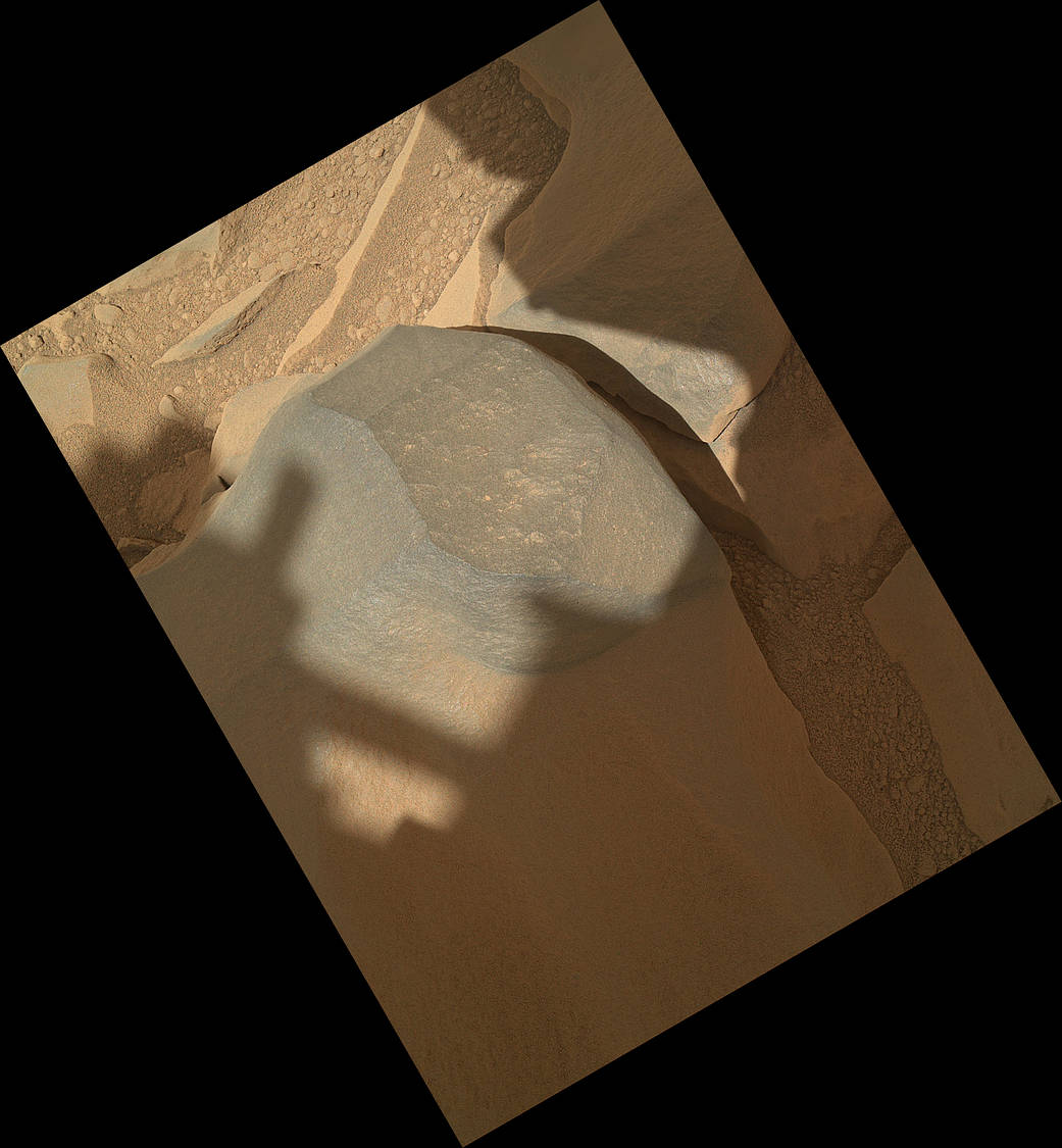 'Bathurst Inlet' Rock on Curiosity's Sol 54, Context View