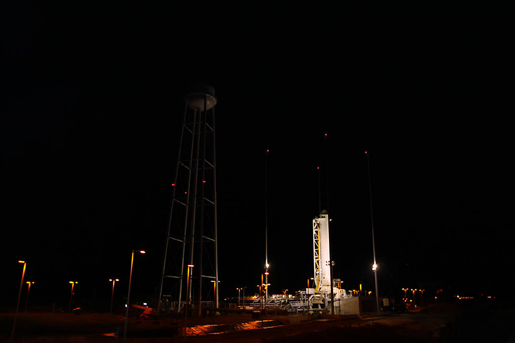 Antares Rocket At Wallops Flight Facility Launch Pad