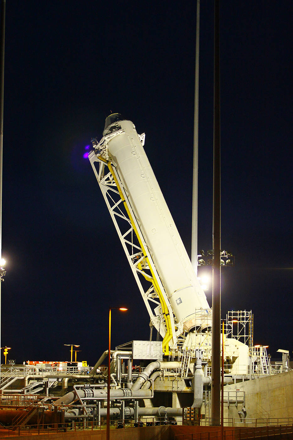 Antares Rocket At Wallops Flight Facility Launch Pad