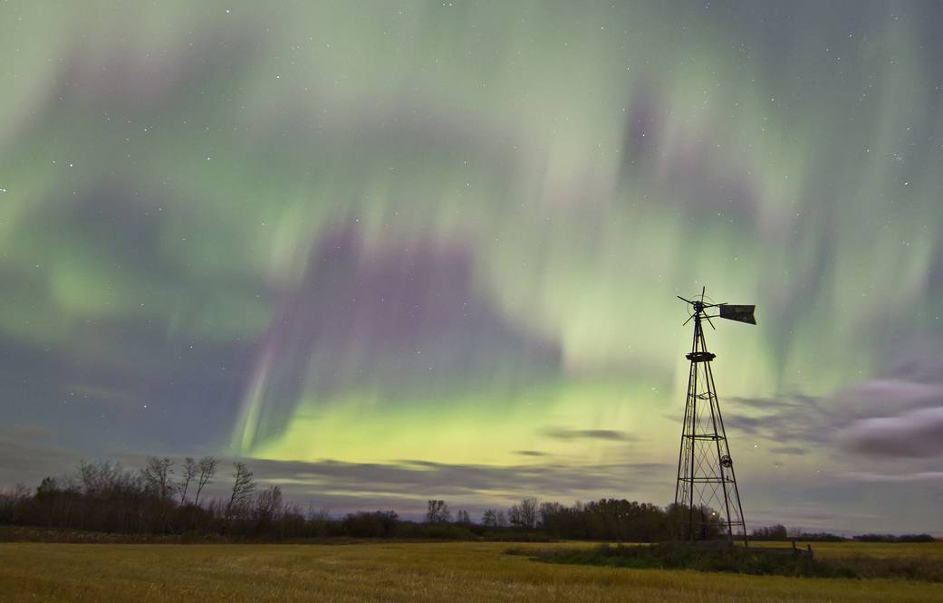 Aurora Over Canada, Oct. 8, 2012