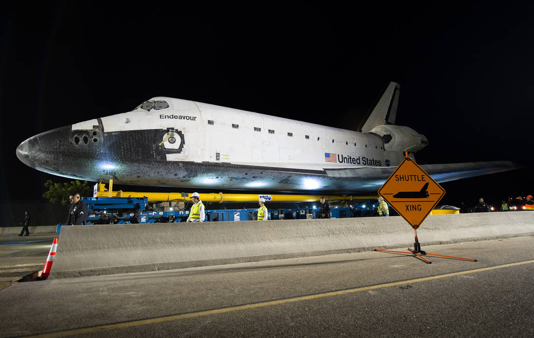 Shuttle Endeavour Crossing