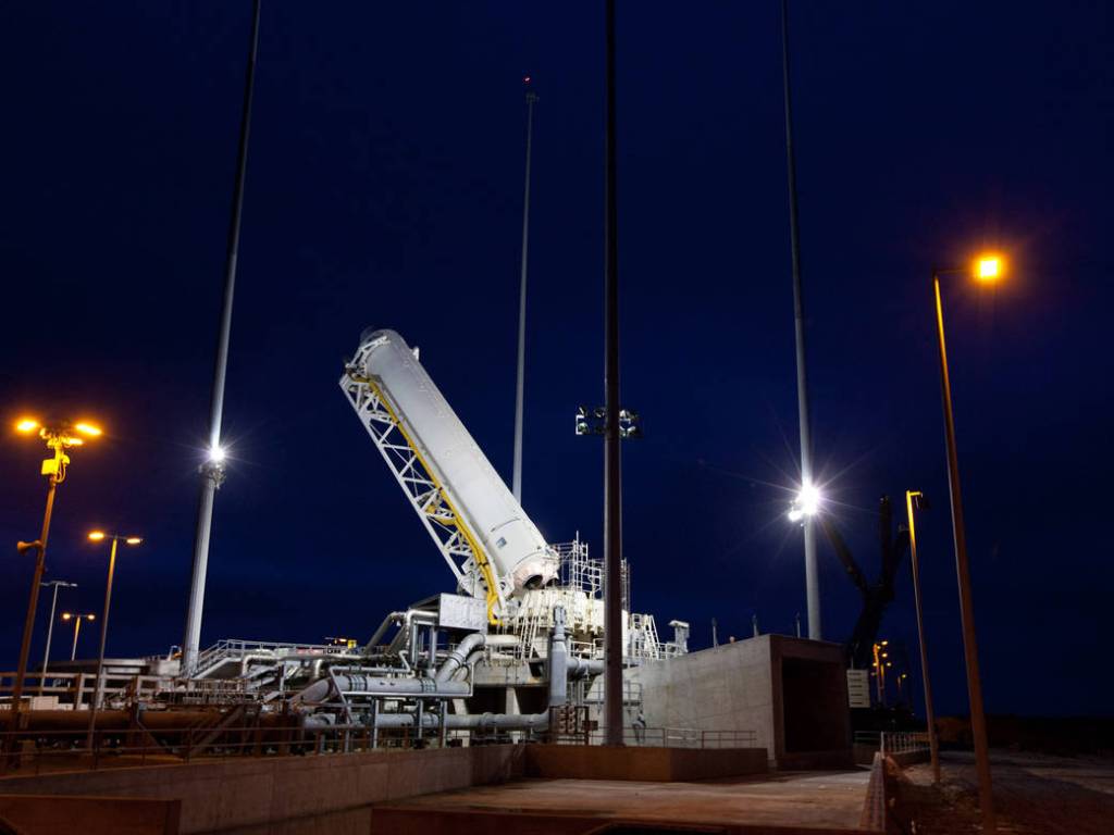 Antares Rocket At Wallops Flight Facility Launch Pad