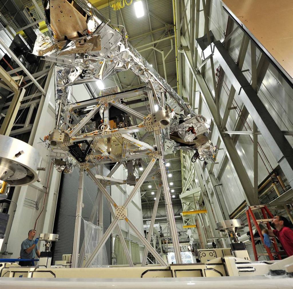 ‘Giant Erector Set’ Supports Webb Telescope Test Component