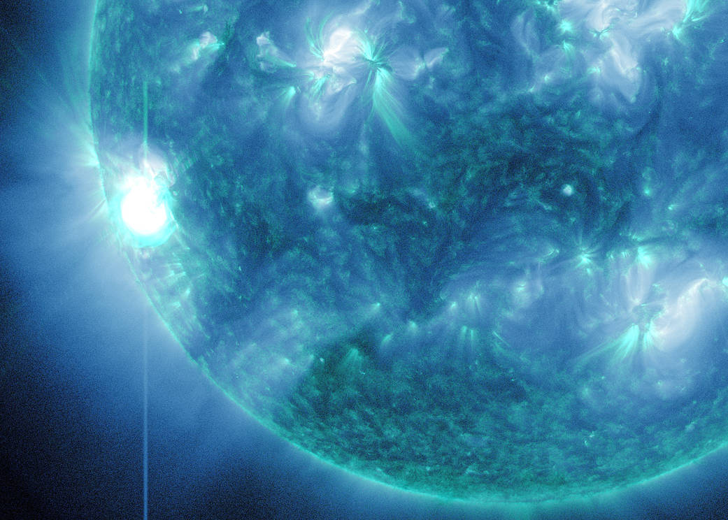 New Sunspot AR1598 Release M5-class Solar Flare