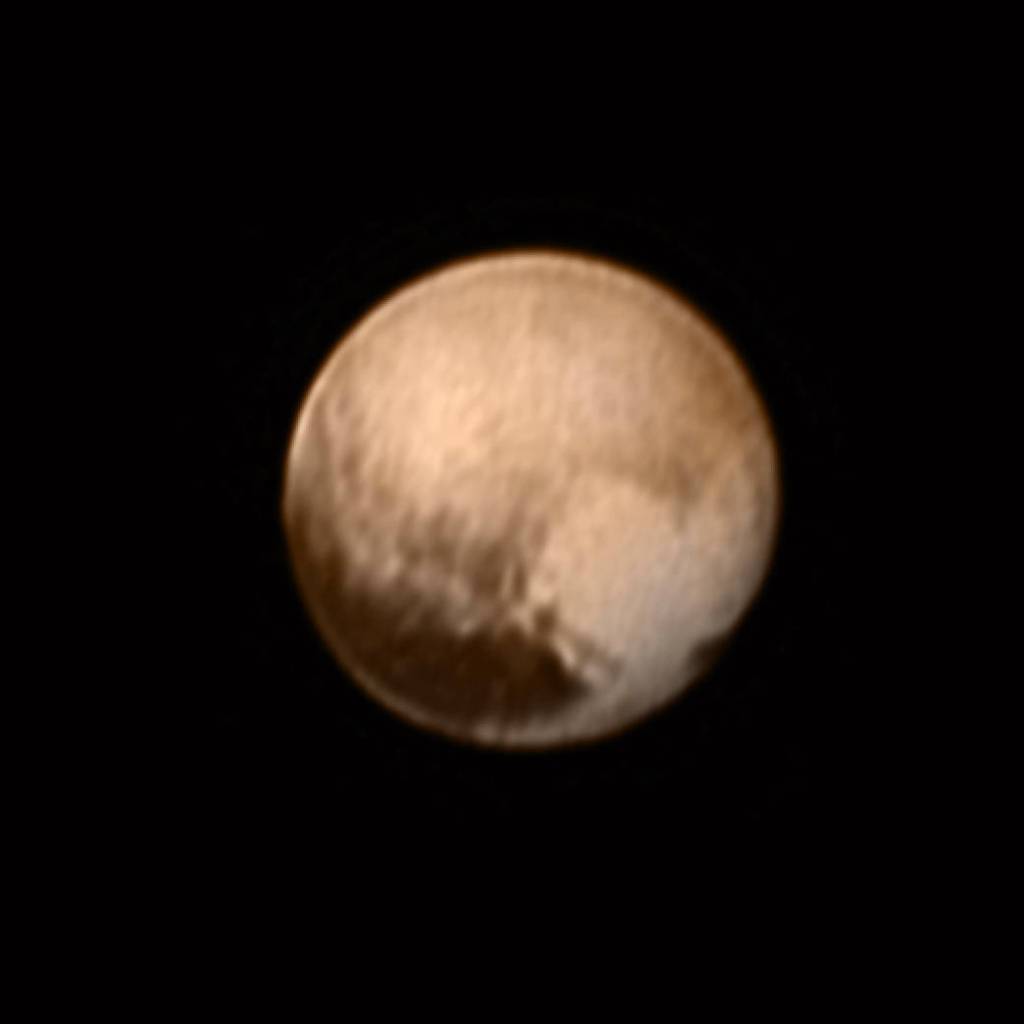 Pluto from New Horizons, July 8, 2015