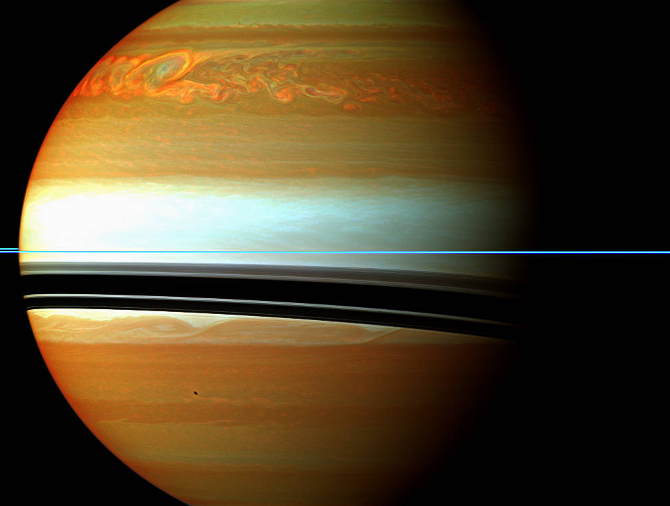 Storm on Saturn