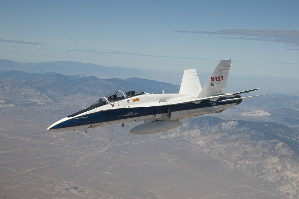 F/A-18 #852 Flies FaINT Flight Research Project