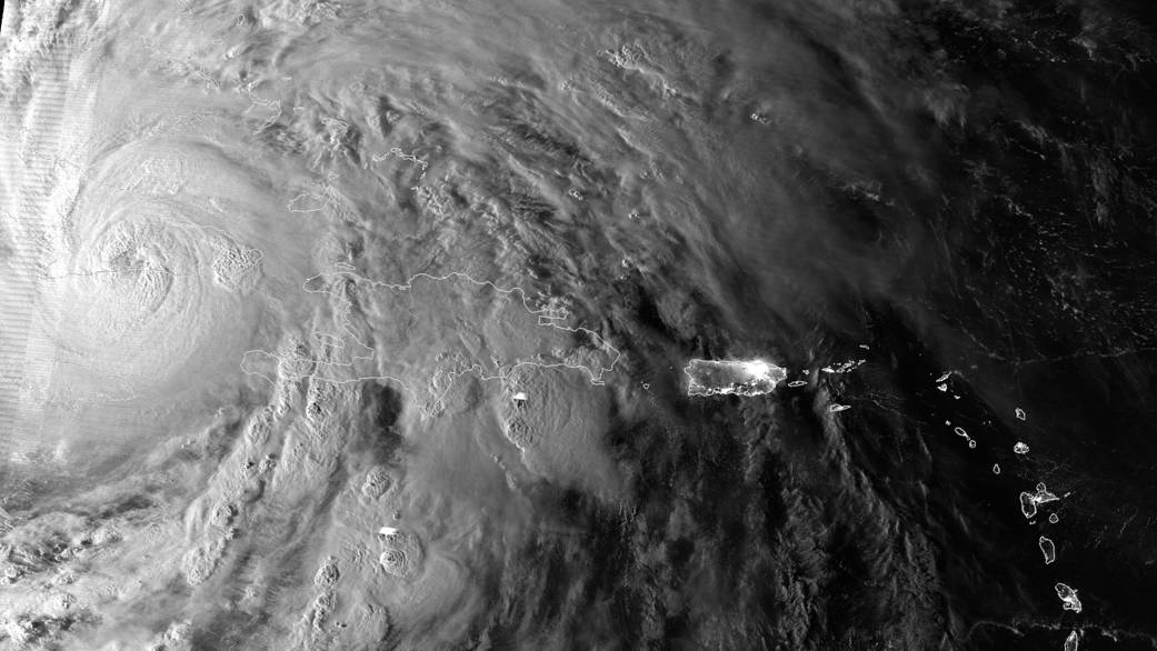 Sandy Makes Landfall Over Cuba