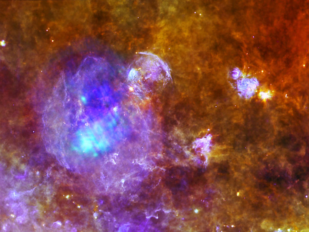 An Exploded Star's Remains and Its Murky Environment