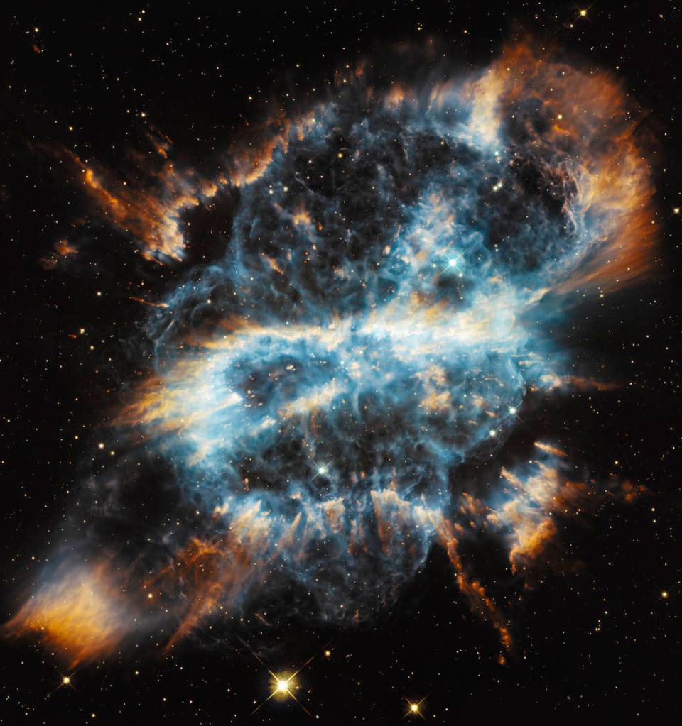 A Cosmic Holiday Ornament, Hubble-Style
