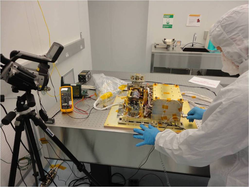 Neutral Mass Spectrometer in Cleanroom with Covers Off
