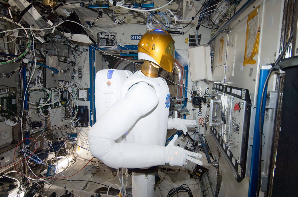Robonaut Operates Task Board in Space