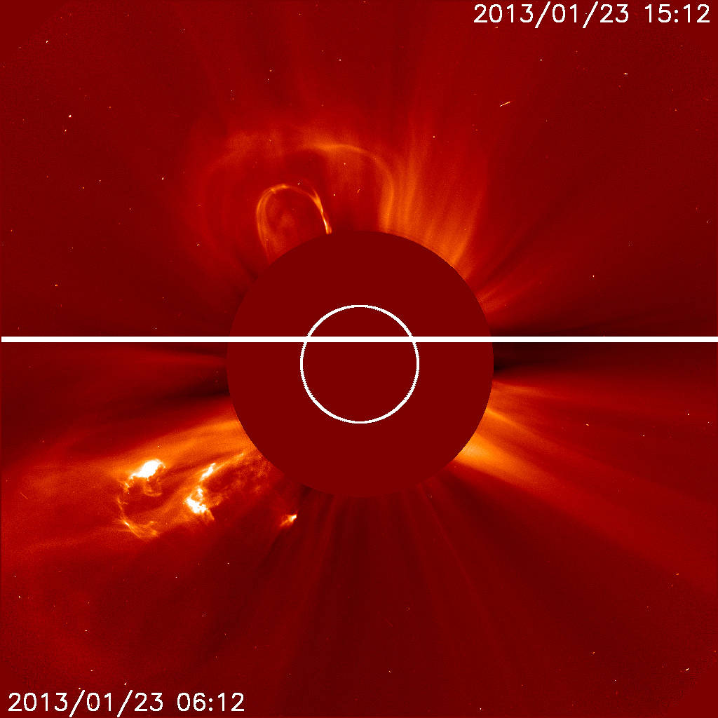 Sun Release Two CMEs