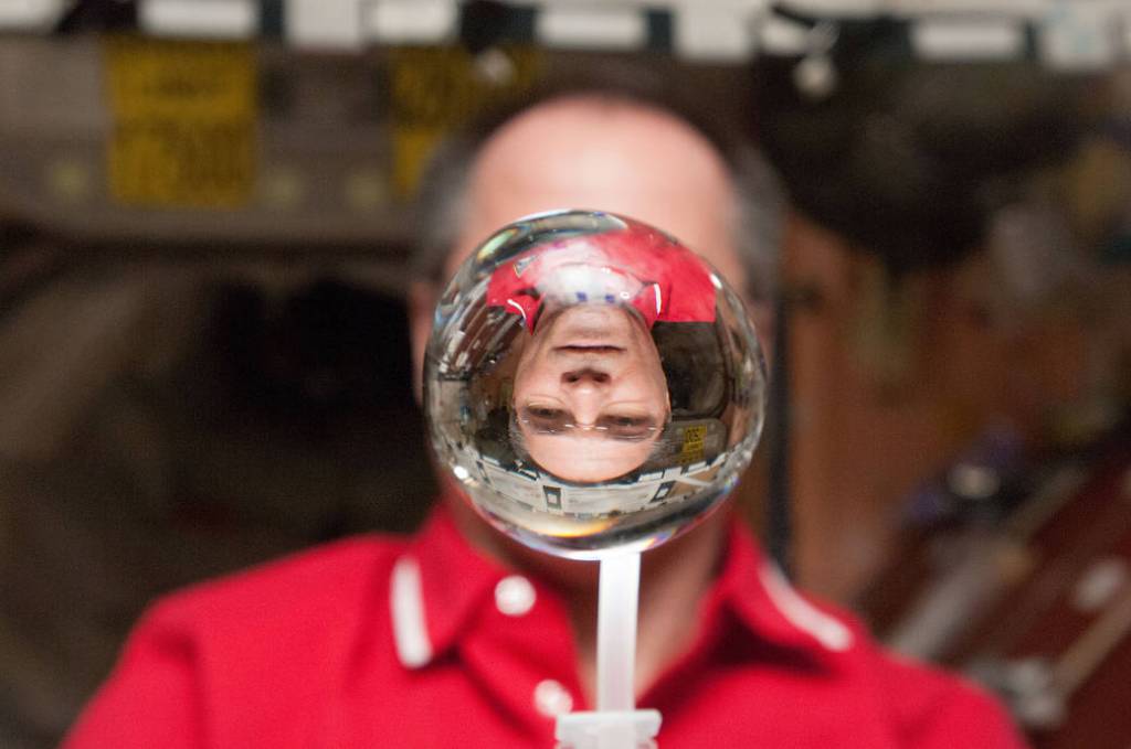 Water Bubble in Space