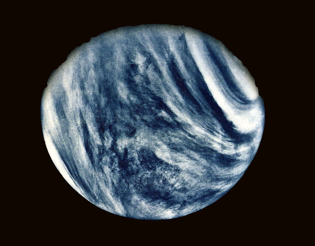 Mariner 10's First Close-Up Photo of Venus