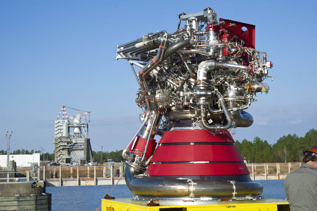 J-2X Engine Prepares for Testing at Stennis